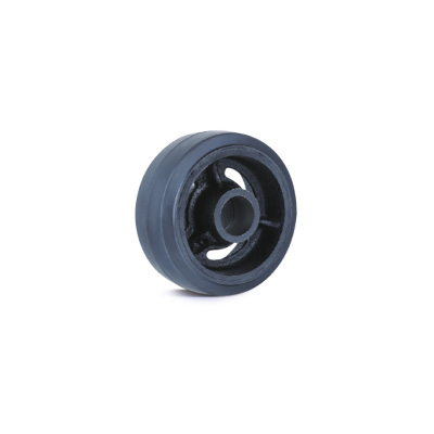 RUBBER WHEELS WITH CAST IRON CENTER
